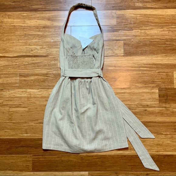 NWT Lost + Wander Sun Tan Halter Mini Dress - Picture 8 of 8